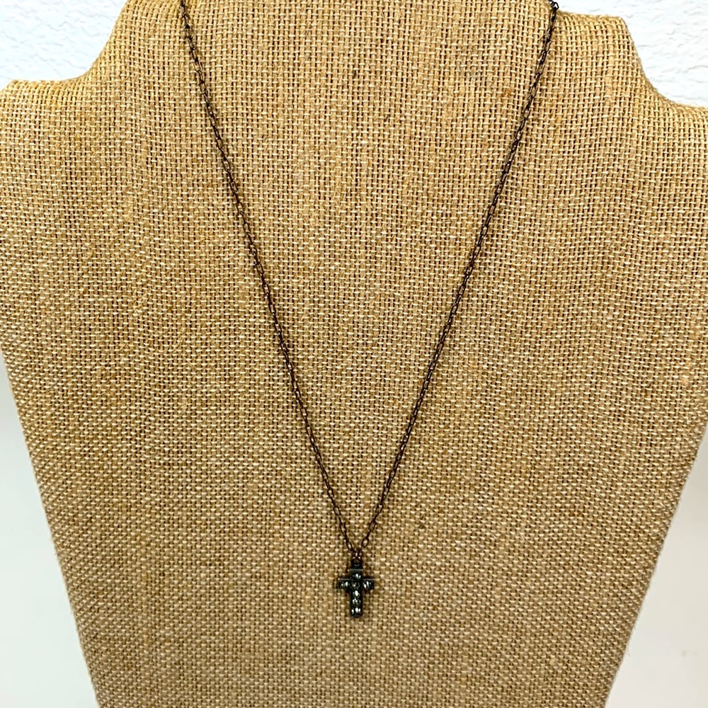 Catherine Popesco France Cross Necklace. - Picture 5 of 6